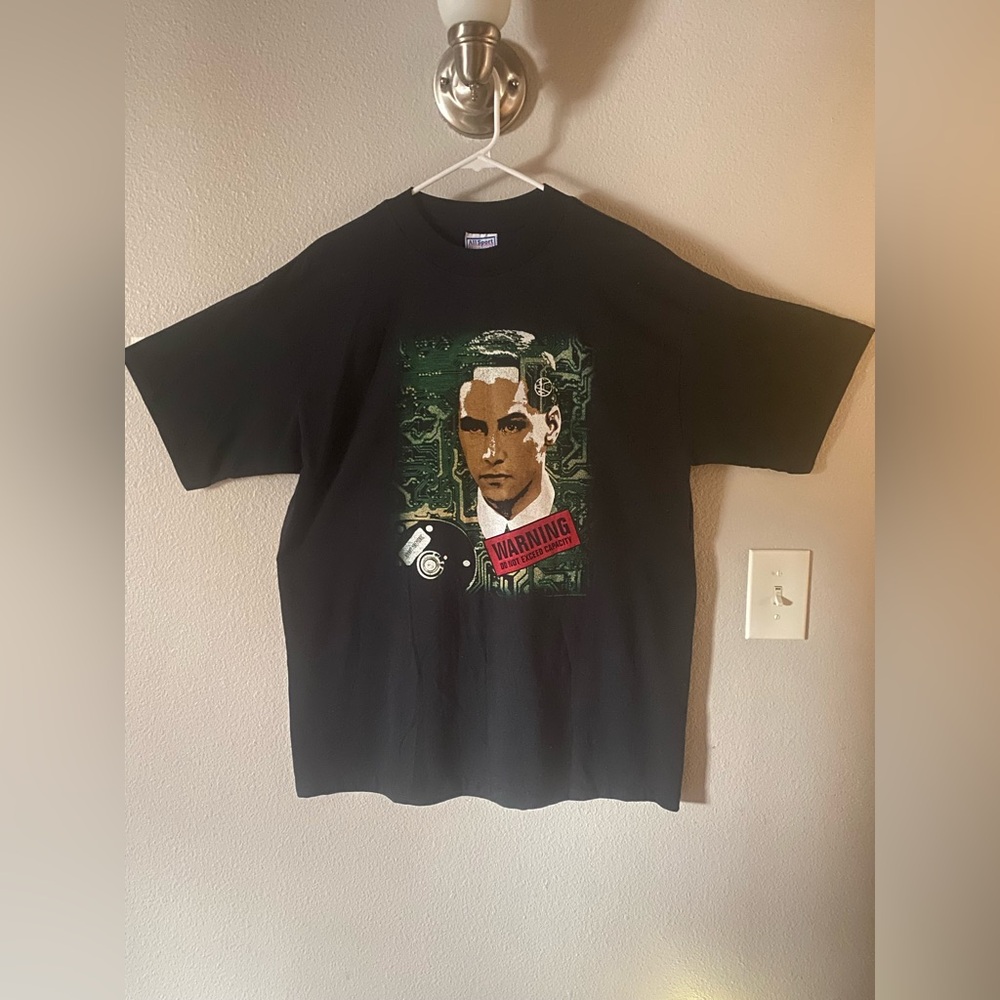 Vintage 90’s Johny Mnemonic Movie Promo Shirt Size X-Large